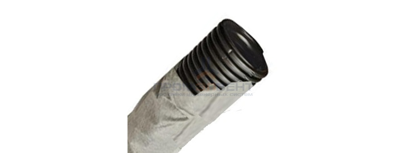 Труба жест. двустен. д160мм,цв.черн.