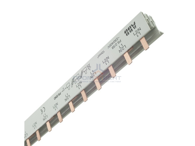 Гребенчатая шина ABB 2-фаз 58мод. 63А PS2/58