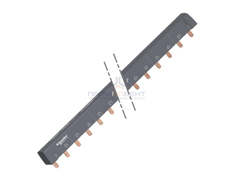 Гребенчатая шинка Schneider Electric 4П (NL1NL2…NL3) 24 модуля 100А