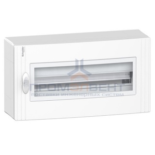 Щит навесной Schneider Electric Pragma (1х24) 24 модуля с прозрачной дверью с клемниками N+PE