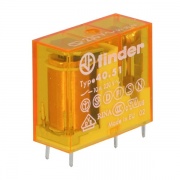 Миниатюрное PCB-реле Finder выводы 5мм, 1 контакт, 10A AC (50/60Гц) 230В AgNi